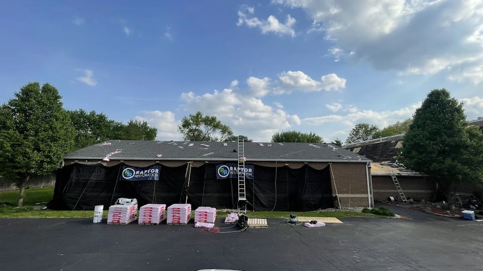 Commercial roof replacement by Raptor Roofing